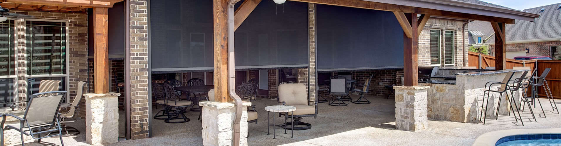 Houston Tx Motorized Patio Shades Retractable Screens Houston Tx Motorized Patio Shades, Patio Solar Screens Houston