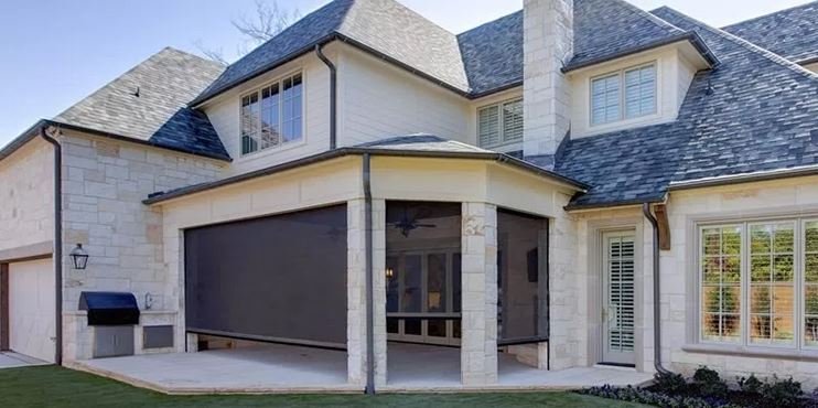 motorized retractable screens in The Woodlands TX
